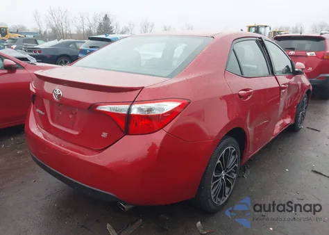 2015 Toyota Corolla S Plus z USA, uszkodzony, nr VIN 2T1BURHE6FC251248